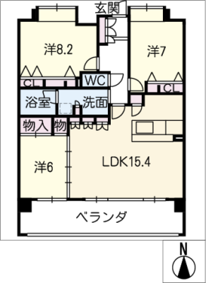 ポレスター新西方　６０２号室