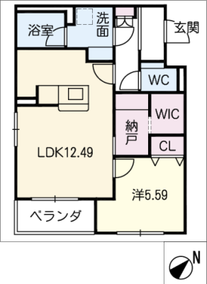 カーサパズ　Ｅ 2階