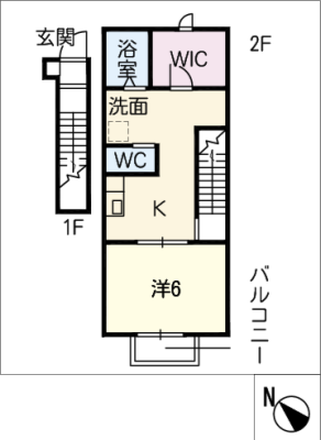 ベルシエルＢ 2階