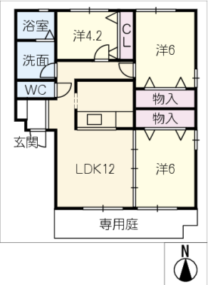 シェルクレール弐番館 1階