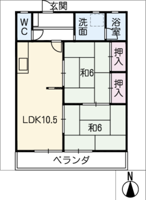 ロイヤルコーポ徳光 2階