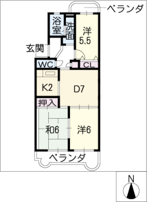 パークサイド禾森　Ｂ棟 1階