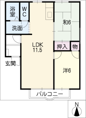 ジュネス　Ｂ棟 2階