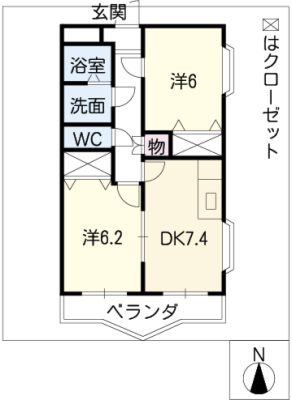 サンクレール 2階