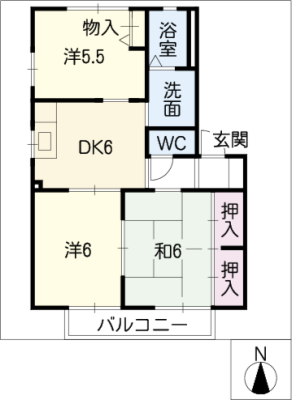 サニーコートＫ　Ｃ棟 2階