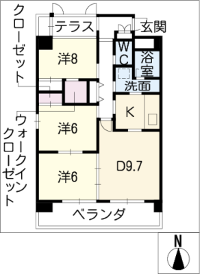 リバーズマンション築捨Ⅱ 5階