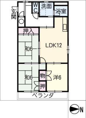 メゾンカワセ２ 3階