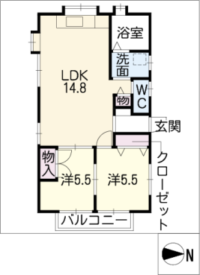 カーサ松和花壇 1階