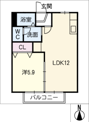 サニーハイツおおみや 2階