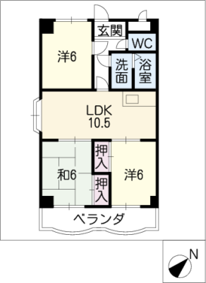 フォレスタ泉 2階