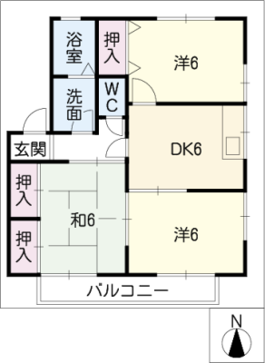 ハイカムール二本松 2階