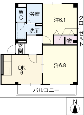 ハラマキハイツＣ棟 1階