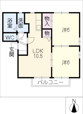 ハイツ熊谷 2階