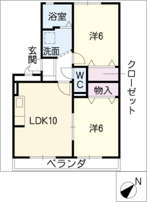 リヴェール後田Ａ棟 2階