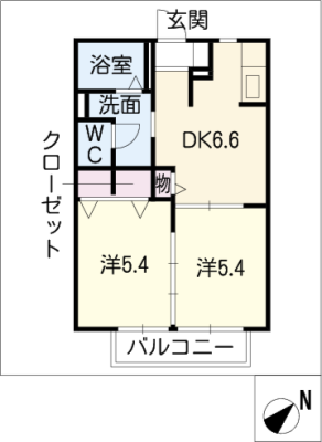 フレグランスＯＫＩＮＯ　Ａ 1階