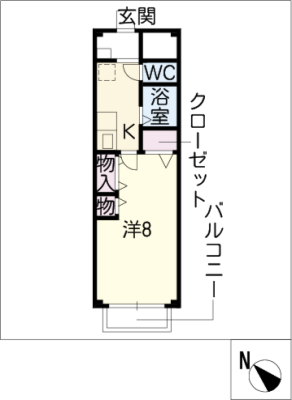 リバーフィールドＳＵＭＩ　Ｂ棟 2階