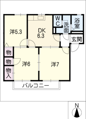 ヴェルドミール葵Ｅ棟 2階