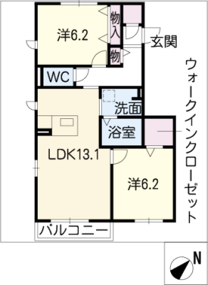 デューク中野川　Ｂ棟 2階