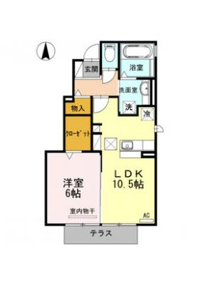 D-room三蔵子　A棟 1階