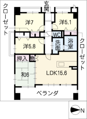 ロイヤルアーク徳川町１０４号室 1階