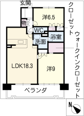 レジディア徳川 5階
