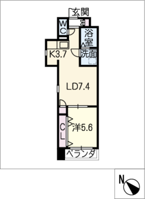 プラージュ大曽根 2階