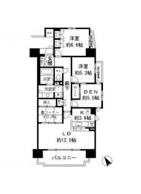 レジディア徳川 1階