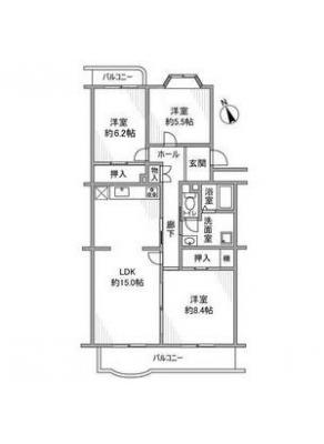 サンハイツ鍋屋上野3号棟