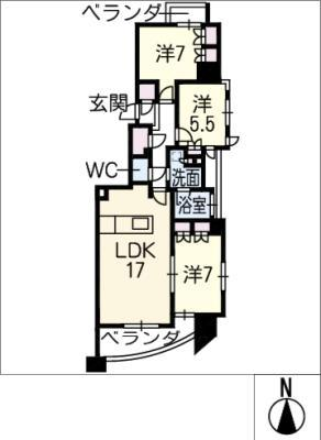 プレティナレジデンス橦木町 12階