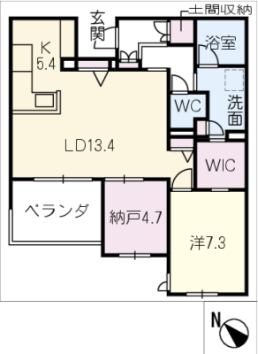 ユートレア　Ｎ棟 2階