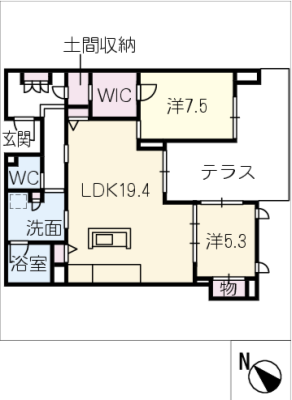 ユートレア　Ｓ棟 1階