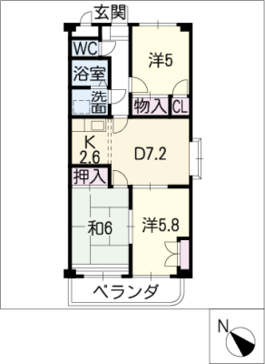 クリアパレス　Ⅷ 1階