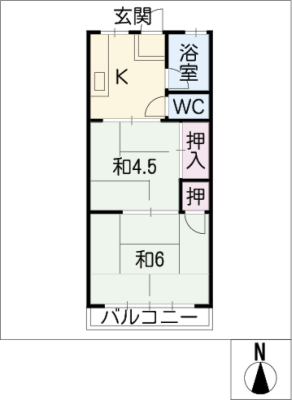 東海宝荘２棟 2階