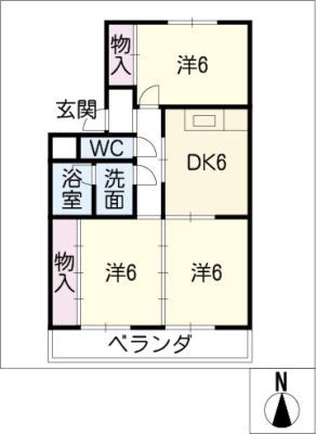 スカイコーポ城山 1階