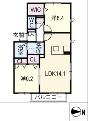 エバーグリーン 1階