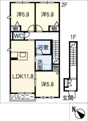 シャーメゾン上矢田南