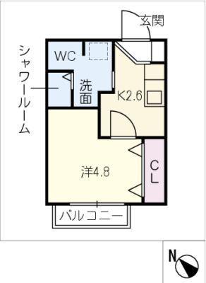 ジュネス徳次　Ｆ棟 2階