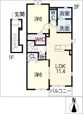 グラシオッソＡ 2階