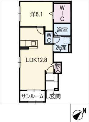 シャルマン相生Ｃ 1階