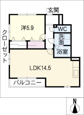 アンプルール リーブル PapillonA 1階