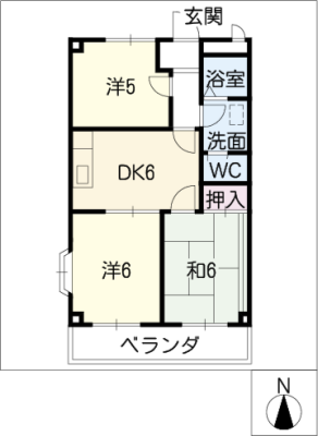 グリーンハイツ杉山 3階