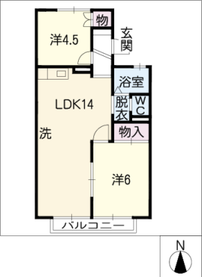 ホワイトヒルズ 2階