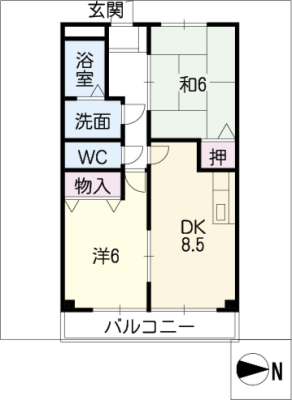 クレセントコートノア 2階