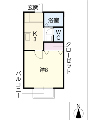 コーポＭＩＳＯＮＯ 2階