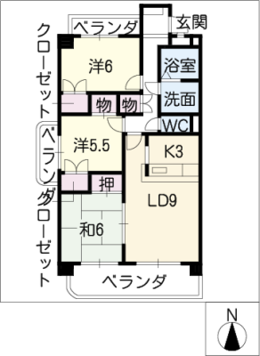 グランコート国府宮 6階