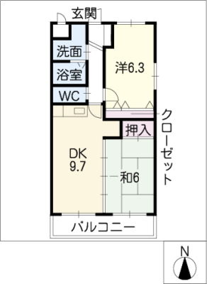 クレール白山Ａ棟