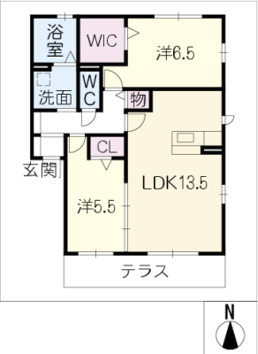 シャンドフルールＡ棟 1階