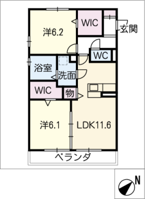 ボヌールⅡ 1階