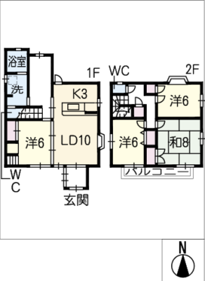 祖父江町三丸渕貸家