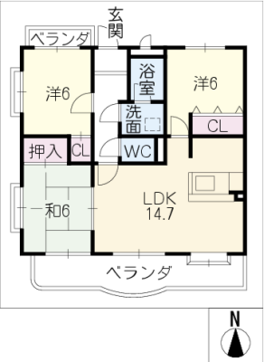 グリーンハイツ・梅園 3階